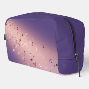 Musical Notes in the Moonlight Pink & Purple  Dopp Kit