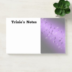 Musical Notes in the Moonlight Purple