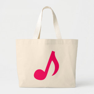 Musical notes large tote bag