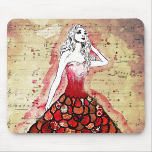 Musical notes! mouse pad