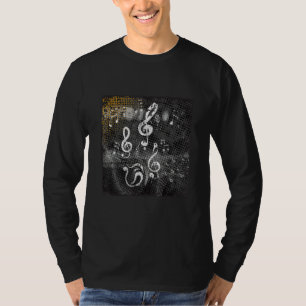 Musical Notes, Music, grunge T-Shirt