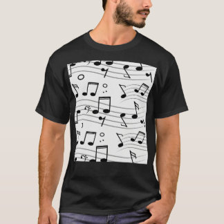 Musical Notes Music Pattern T-Shirt