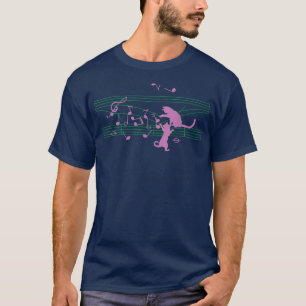Musical Notes Musician Composer Musical Cat Kitty T-Shirt