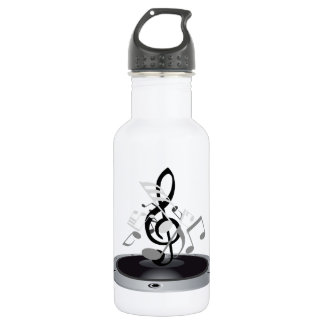 Musical Notes On An Album 532 Ml Water Bottle
