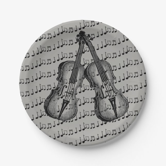 Musical Notes Paper Plates (Front)