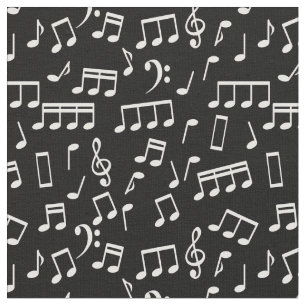 Musical Notes Pattern Fabric