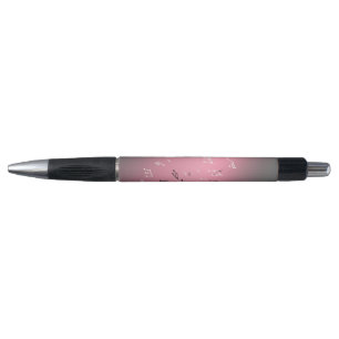 Musical Notes Pink Moon Effect Pen