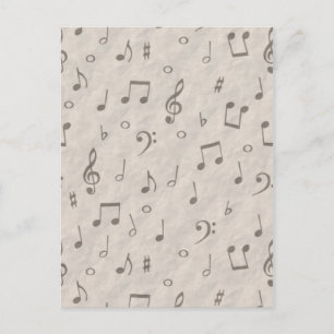 Musical Notes Postcard
