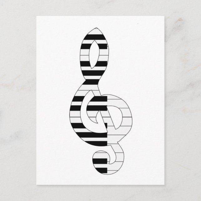 musical notes postcard (Front)