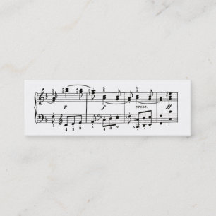Musical Notes Profile Card