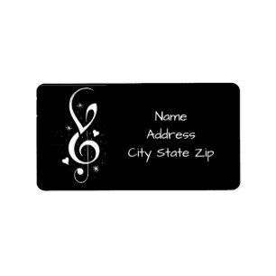 **MUSICAL NOTES** RETURN ADDRESS LABELS