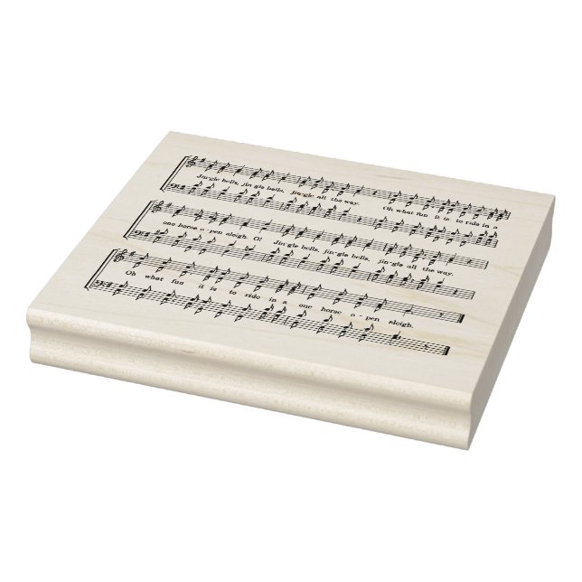 Musical Notes Rubber Stamp (Stamp)