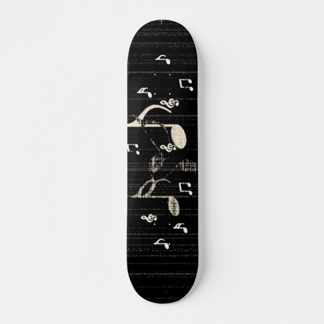 musical notes skateboard (Front)