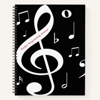 Musical Notes Song-writing Journal