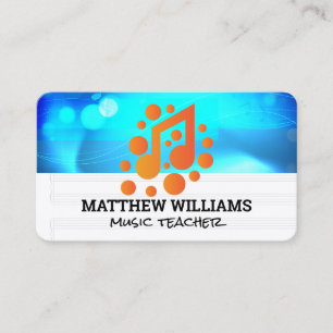 Musical Notes Sound Logo Business Card