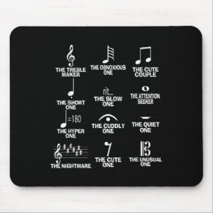 Musical Notes Symbol Definition Humor Funny Christ Mouse Pad
