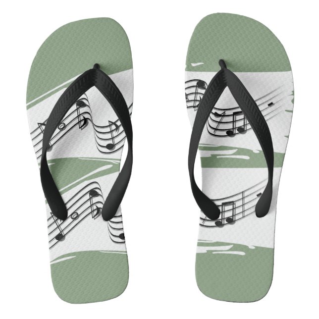 Musical notes thongs (Footbed)
