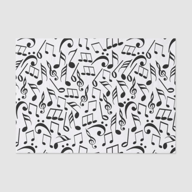 Musical Notes Tissue Paper (Front)