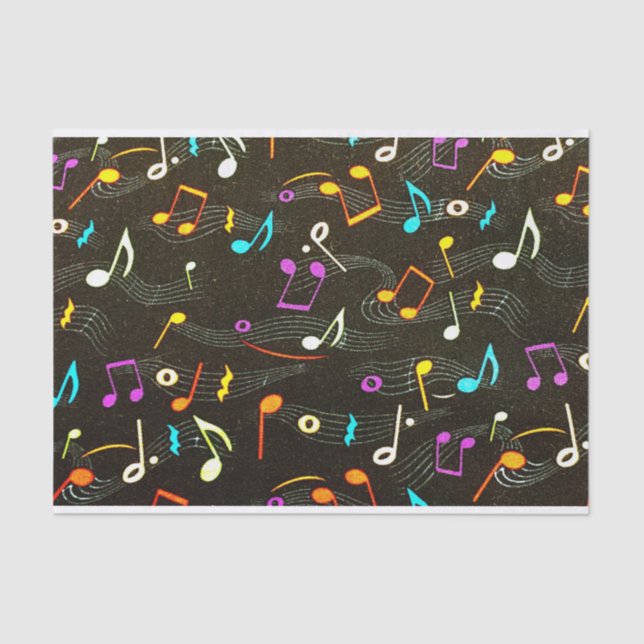 musical notes tissue paper (Front)