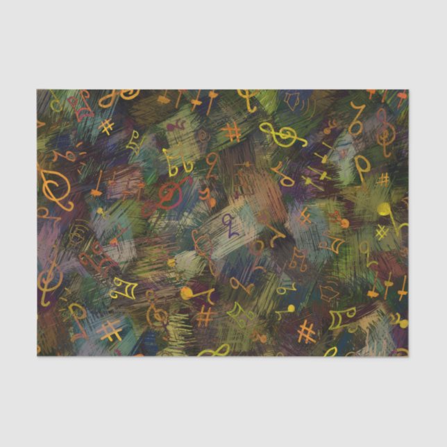 Musical Notes Tissue Paper (Front)