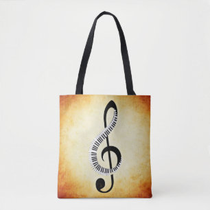 Musical Notes Tote Bag