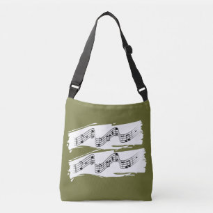 Musical notes tote bag