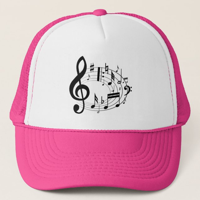 Musical Notes Trucker Hat (Front)