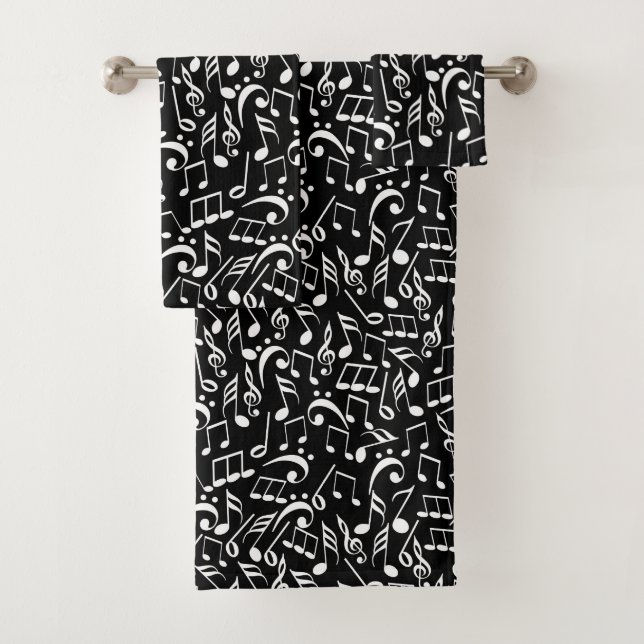 Musical Notes Two Bath Towel Set (Insitu)