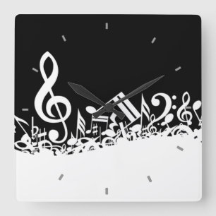Musical Notes Wall Clock
