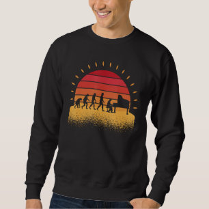 Musical Orchestra Musician Piano Pianist Evolution Sweatshirt
