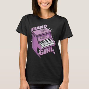 Musical Pianist Music Piano Keyboard Piano Girl T-Shirt