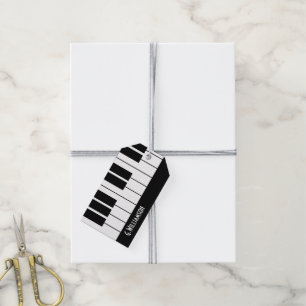Musical Piano Keys   Add Your Name Gift Tags