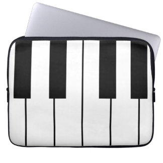 Musical piano keys laptop sleeve