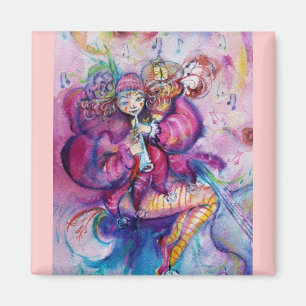 MUSICAL PINK CLOWN MAGNET
