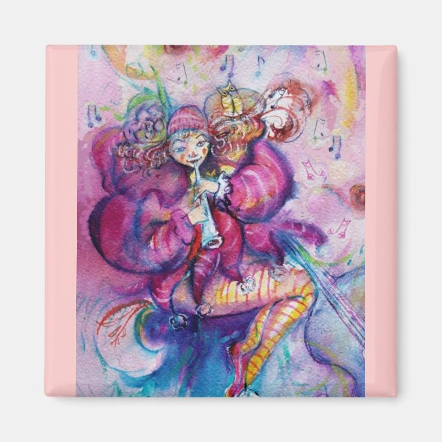 MUSICAL PINK CLOWN MAGNET (Front)