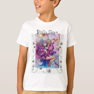 MUSICAL PINK CLOWN WITH GEOMETRIC SWIRLS T-Shirt