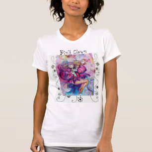 MUSICAL PINK CLOWN WITH GEOMETRIC SWIRLS T-Shirt