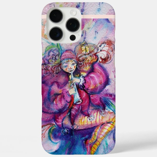 MUSICAL PINK CLOWN WITH OWL Case-Mate iPhone CASE (Back)