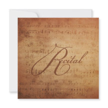 Musical Recital Antique Sheet Music Personalised