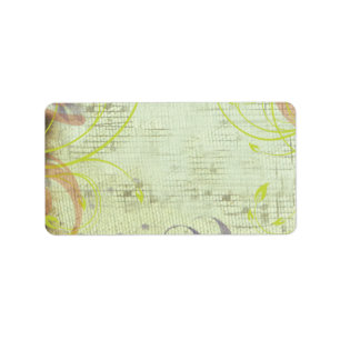 MUSICAL RED POPPY Print Your Own Label Sticker