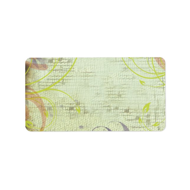 MUSICAL RED POPPY Print Your Own Label Sticker (Front)