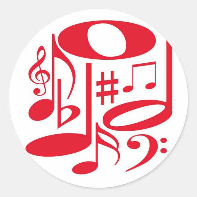 Musical  Red Sticker (Front)