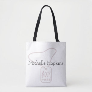 Musical Rock Pass Music Personalised Tote Bag