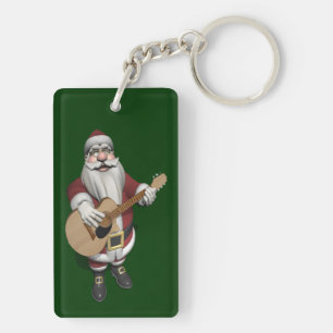Musical Santa Claus Playing Christmas Songs Key Ring