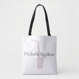 Musical Saxophone Classical Music Personalised  Tote Bag