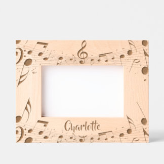 Musical Score Design Etched Frames