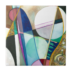 Musical Series - Jazz Quartet Ceramic Tile