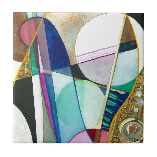 Musical Series - Jazz Quartet Ceramic Tile (Front)