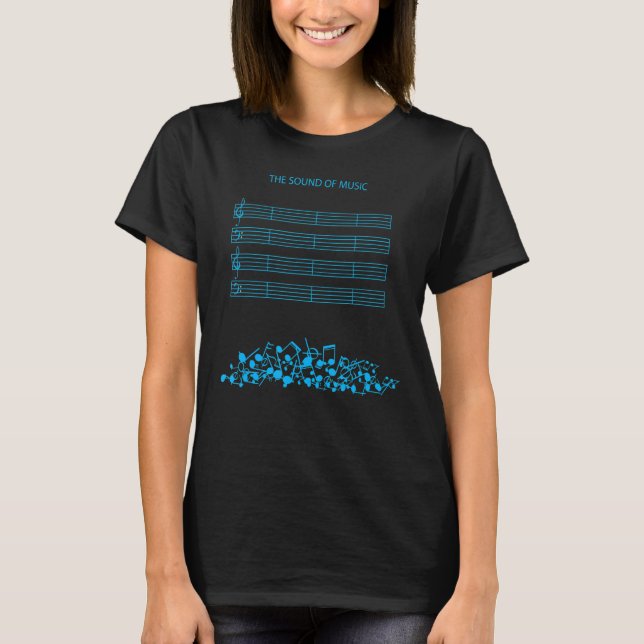 Musical Sheet Music Note Melody Harmony Proud Musi T-Shirt (Front)