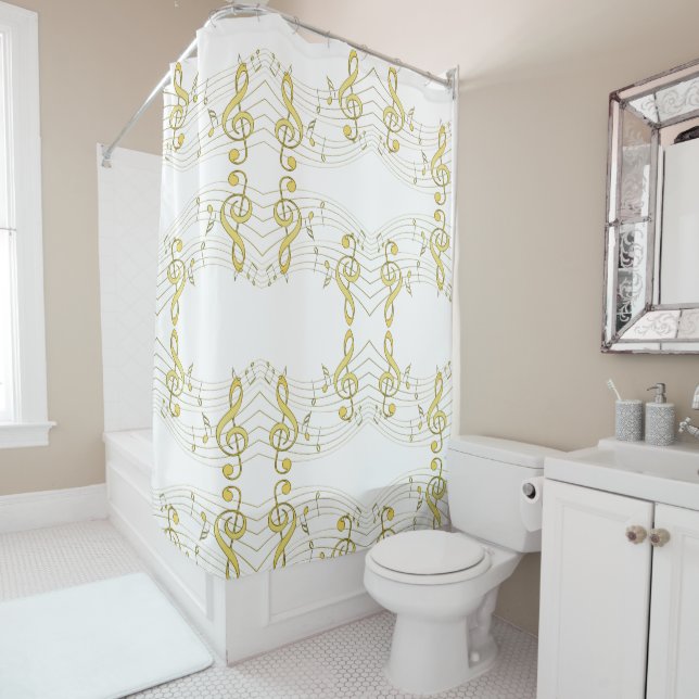 Musical Shower Curtain (In Situ)